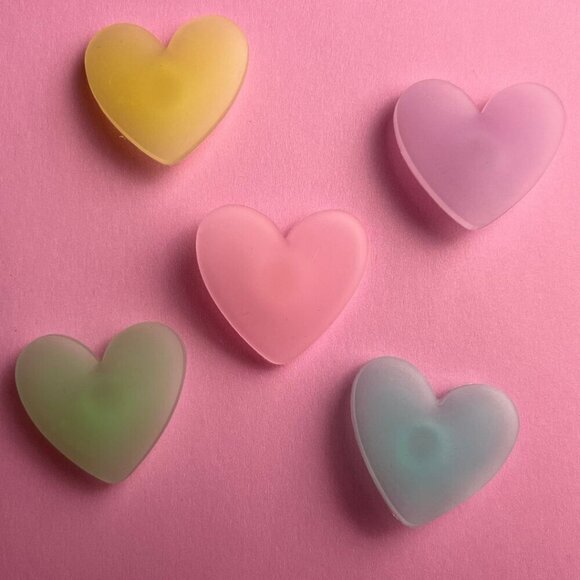 Accessories - Heart Crocs Shoe Charms Set of 5 - jibbitz Charms